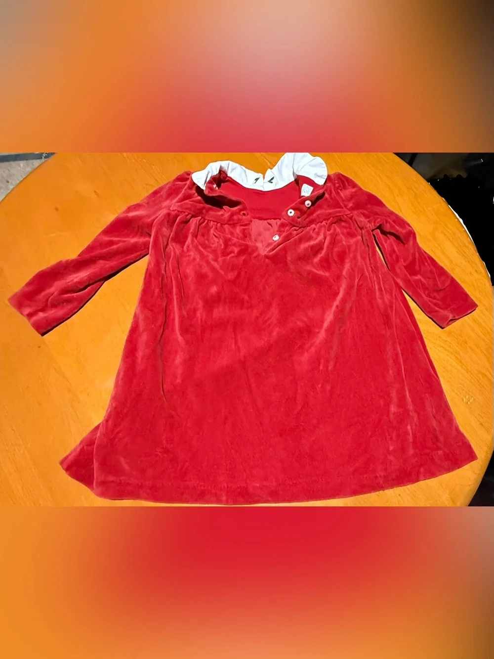 Ralph Lauren Red and White Holiday Dress 24mo
